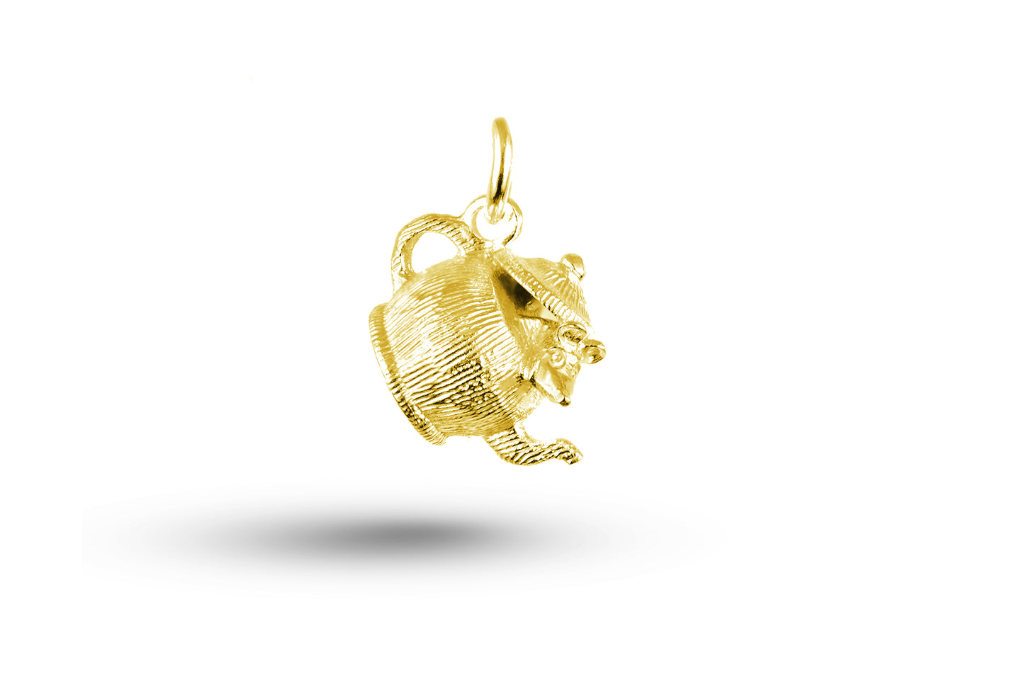 Yellow gold Mouse in Kettle charm.