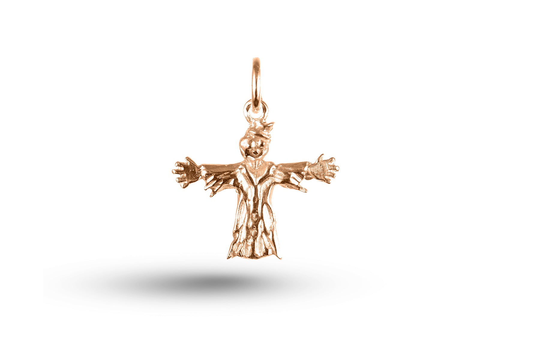 Rose gold Scarecrow charm.