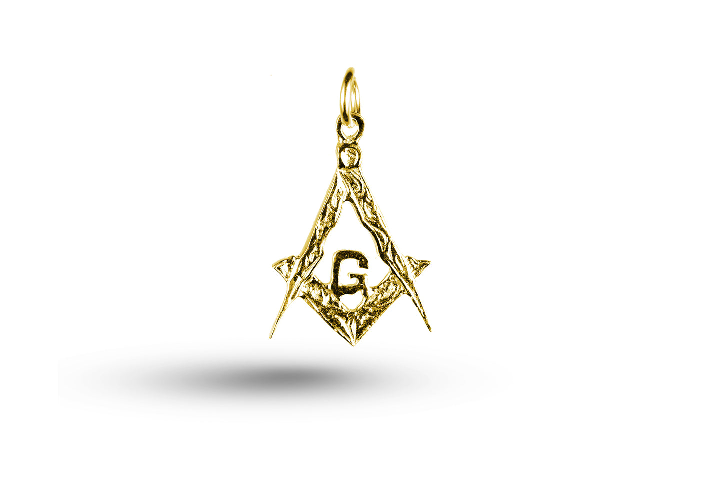 Yellow gold Masonic charm.