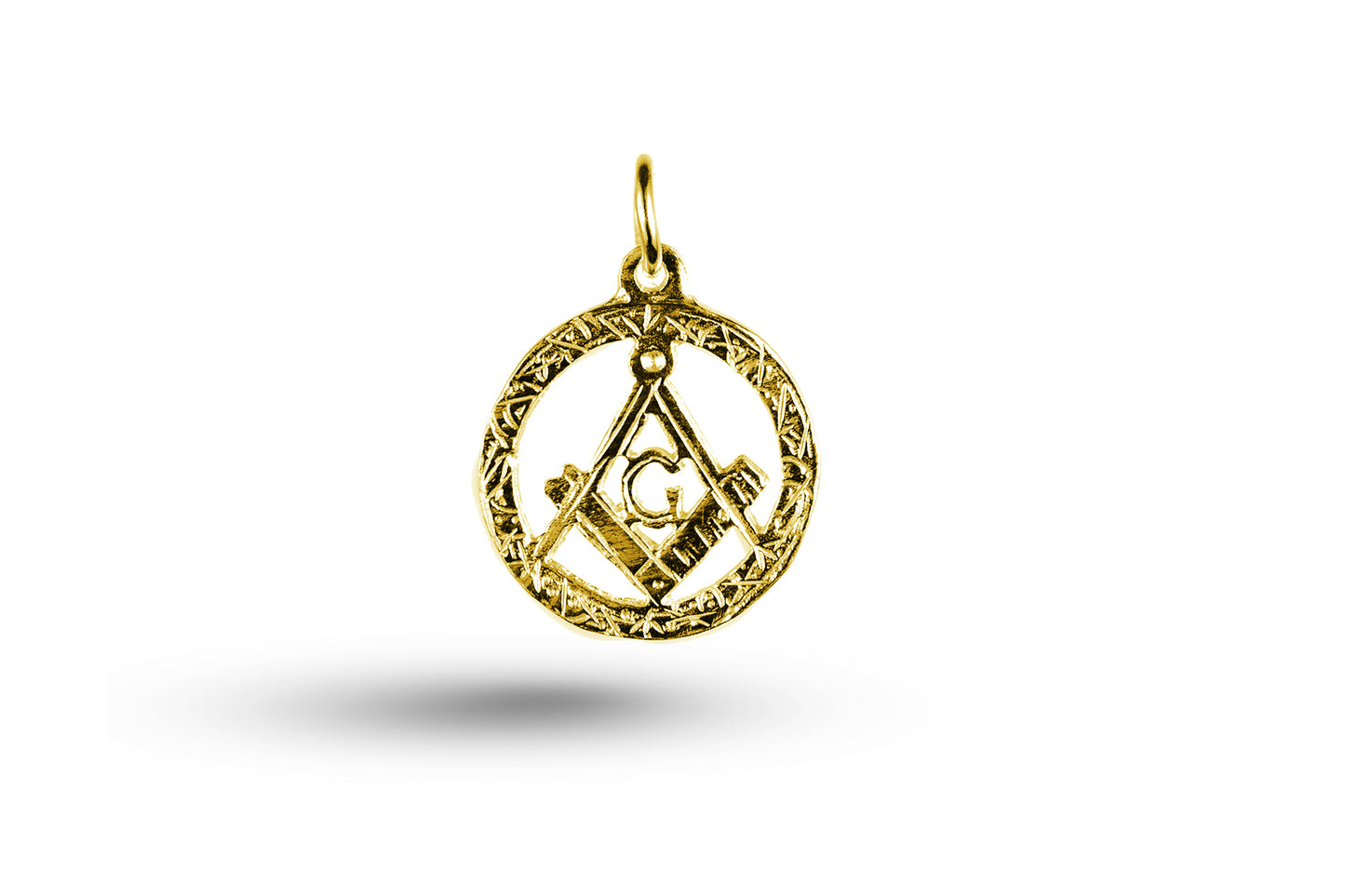Yellow gold Masonic charm.
