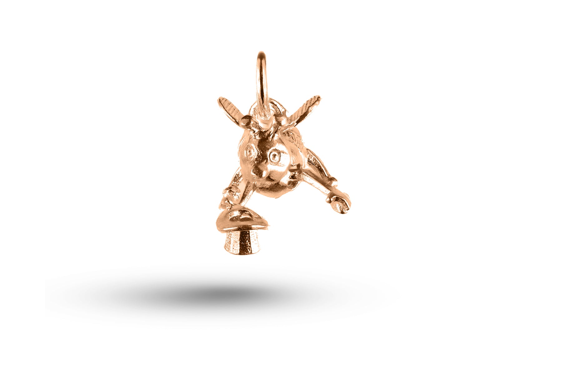 Rose gold Mr Bee charm.