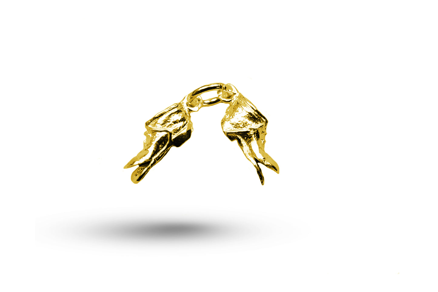 Yellow gold Old Boots charm.