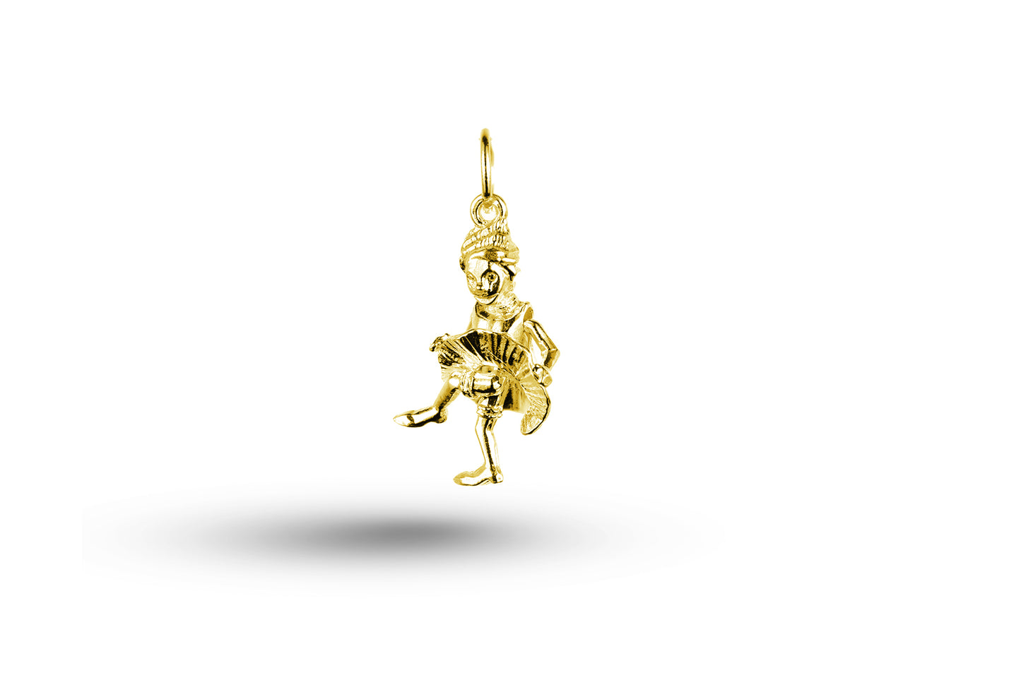 Luxury yellow gold Can Can Dancer charm.
