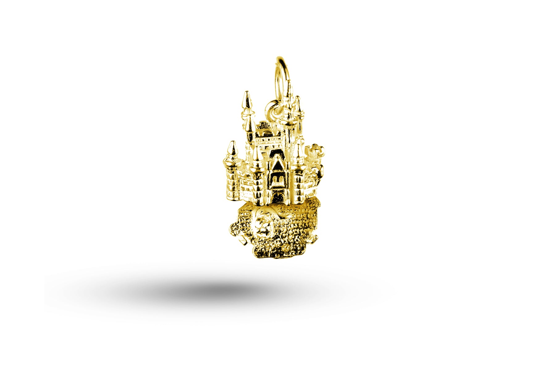 Yellow gold open Fairy Castle charm.