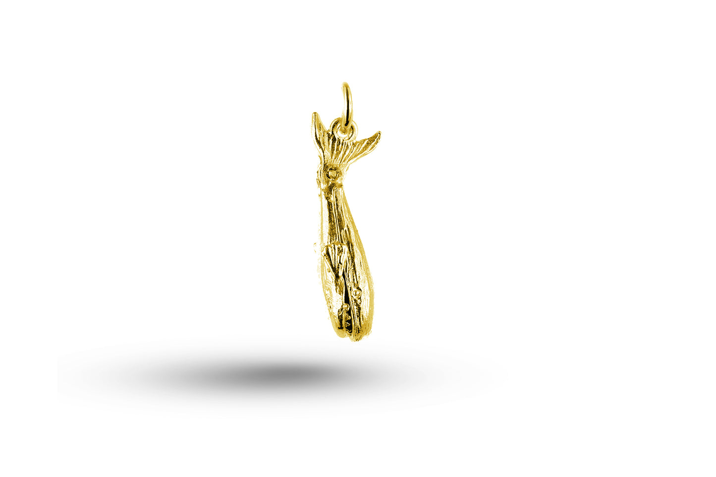 Yellow gold Whale charm.
