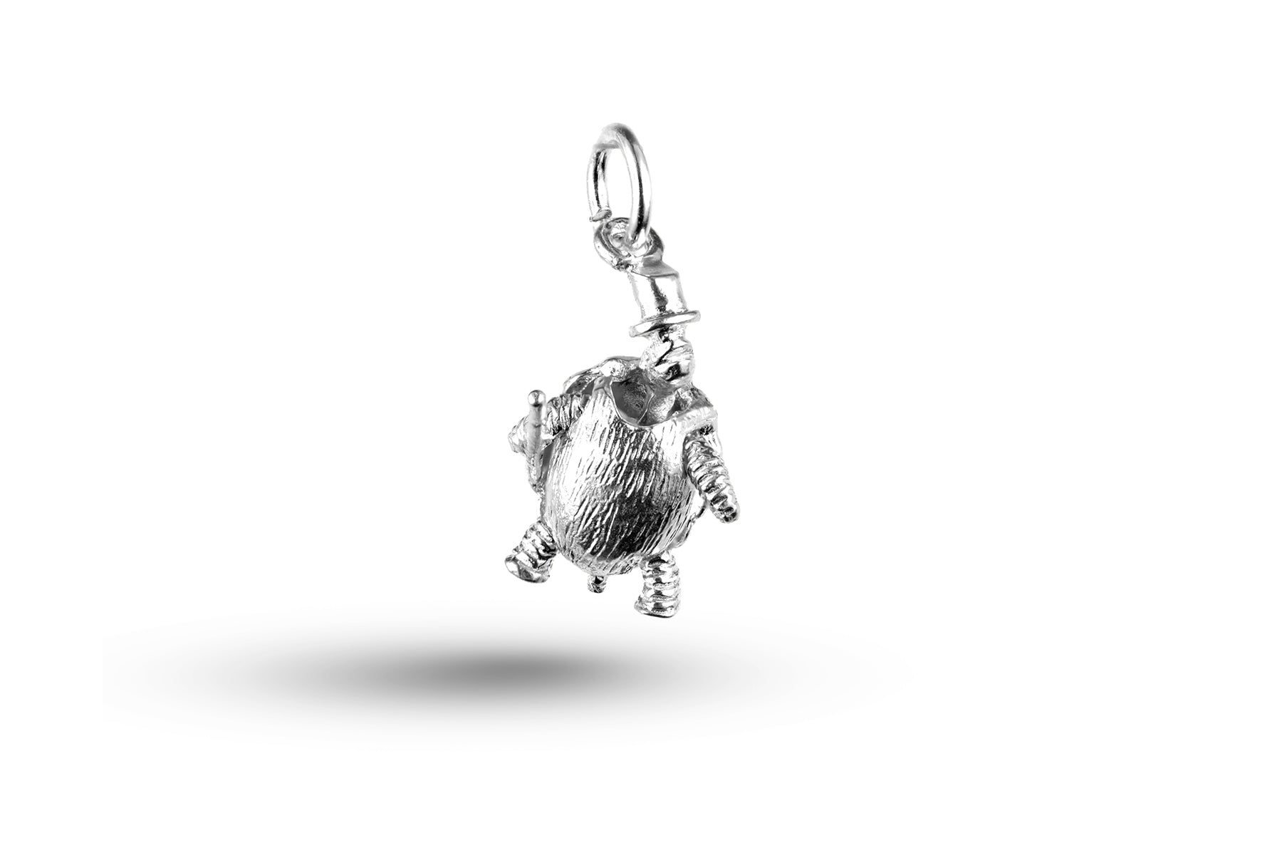 White gold Dancing Turtle charm.