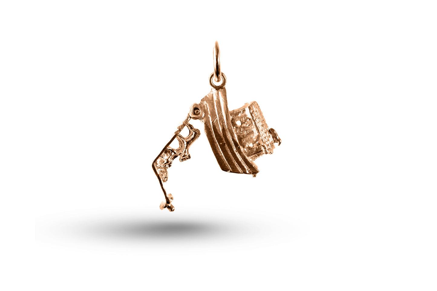 Rose gold open Noahs Ark charm.