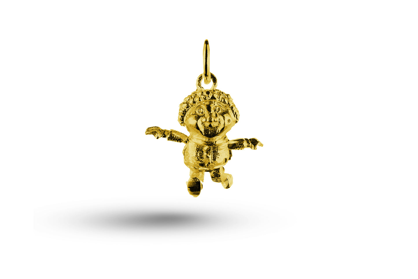 Yellow gold Movable Little Boy charm.