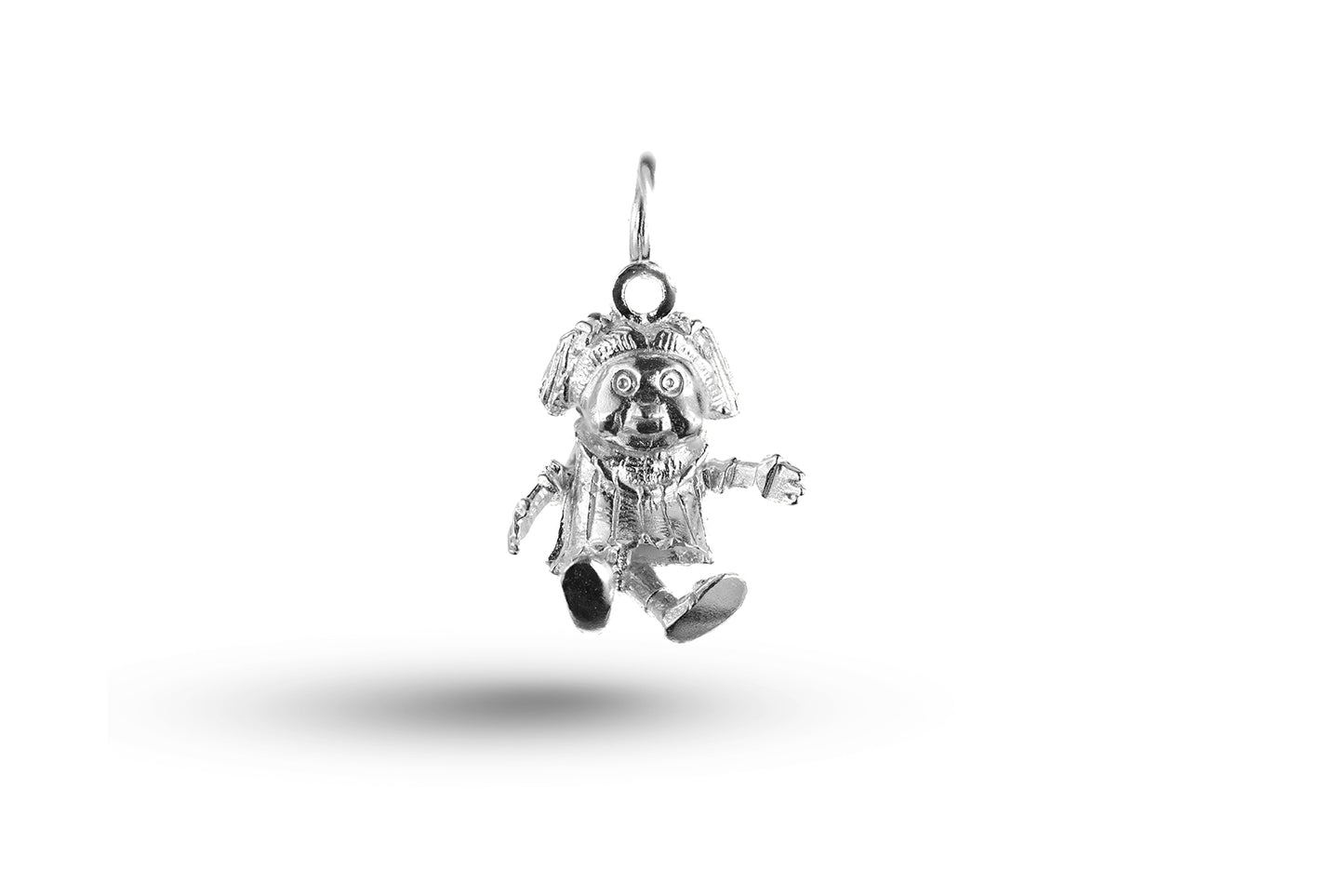 Luxury white gold baby doll charm.