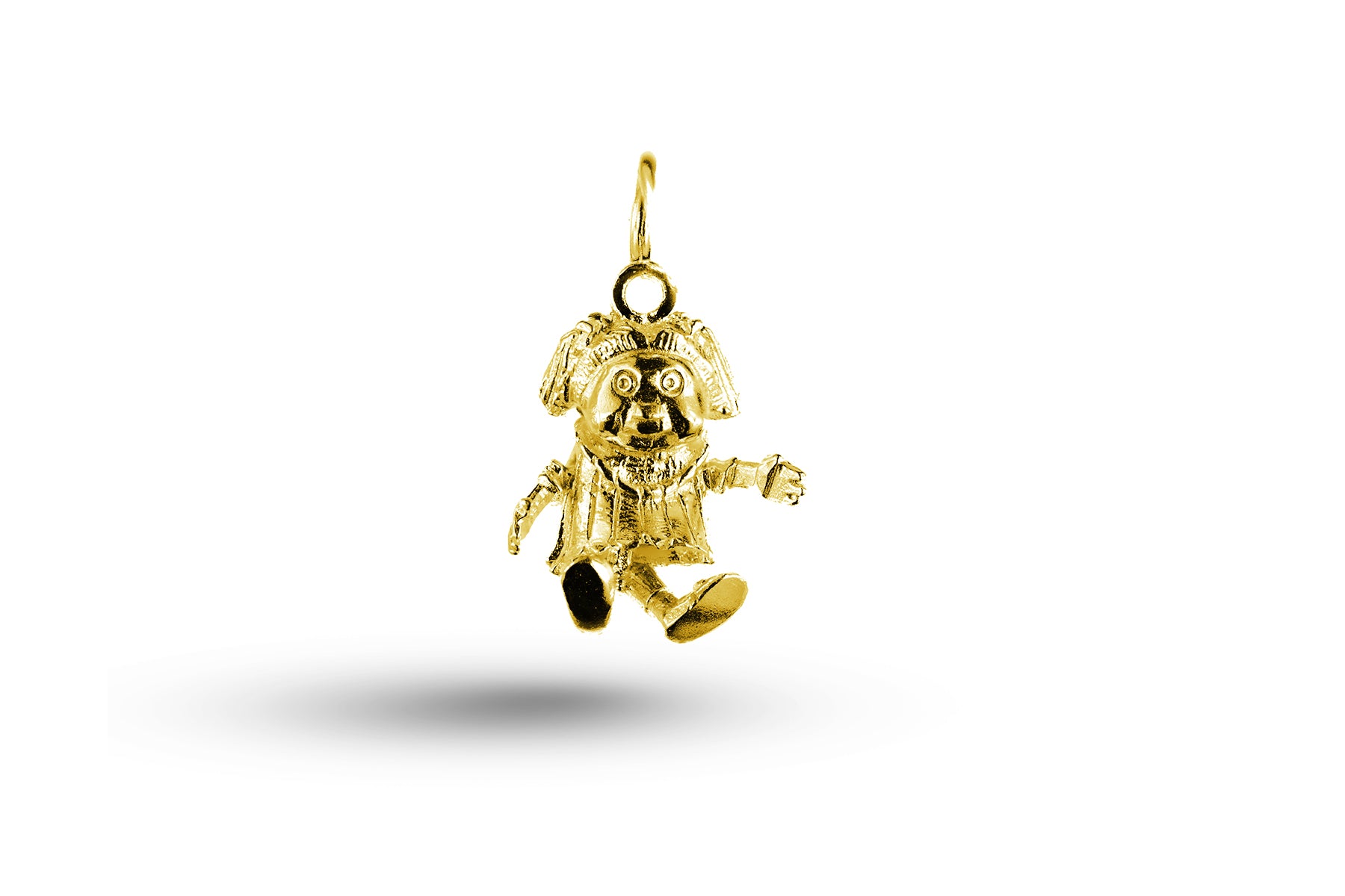Luxury yellow gold baby doll charm.