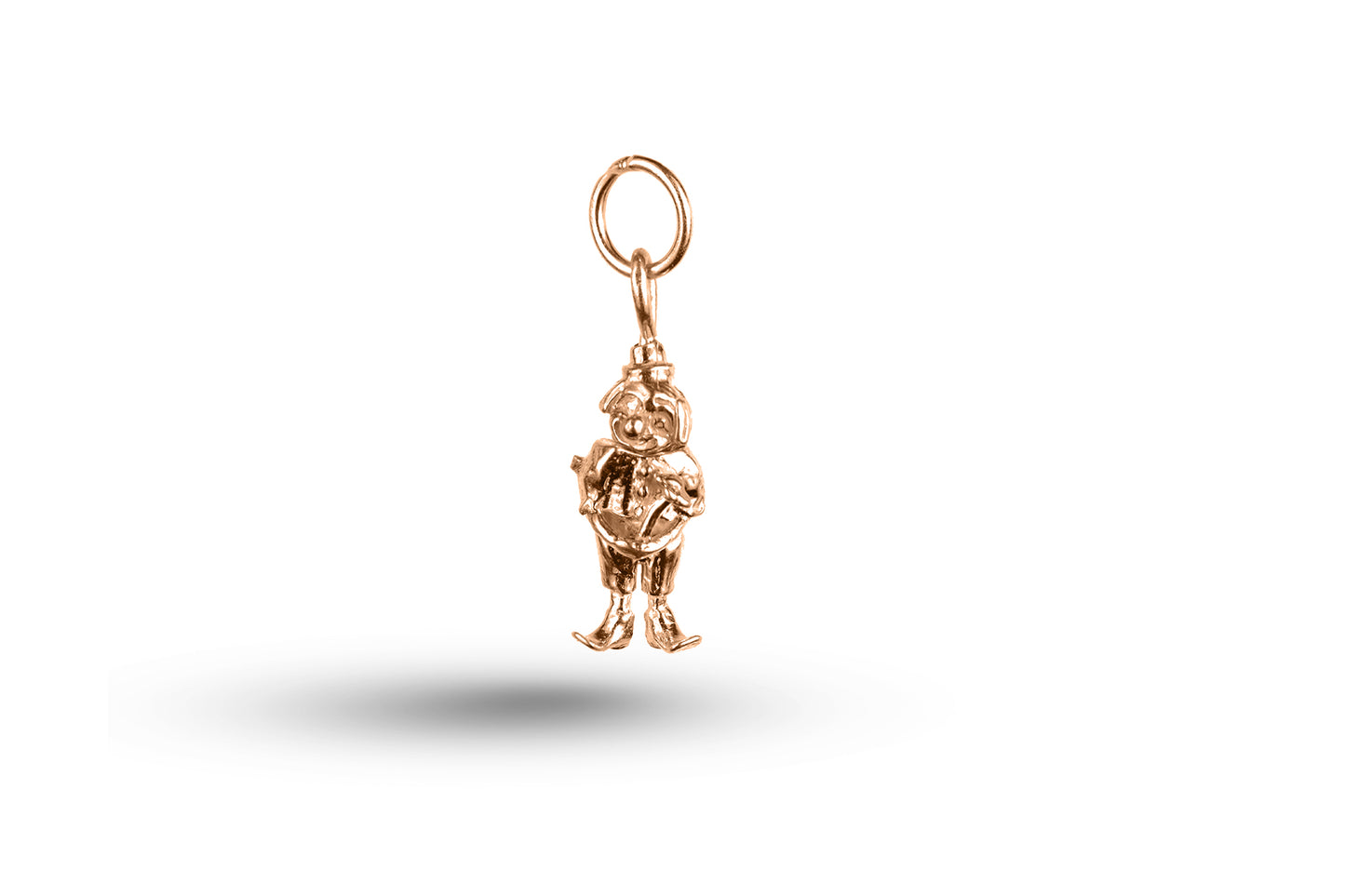 Rose gold Clown with Flower charm.
