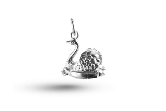 White gold Swan charm.