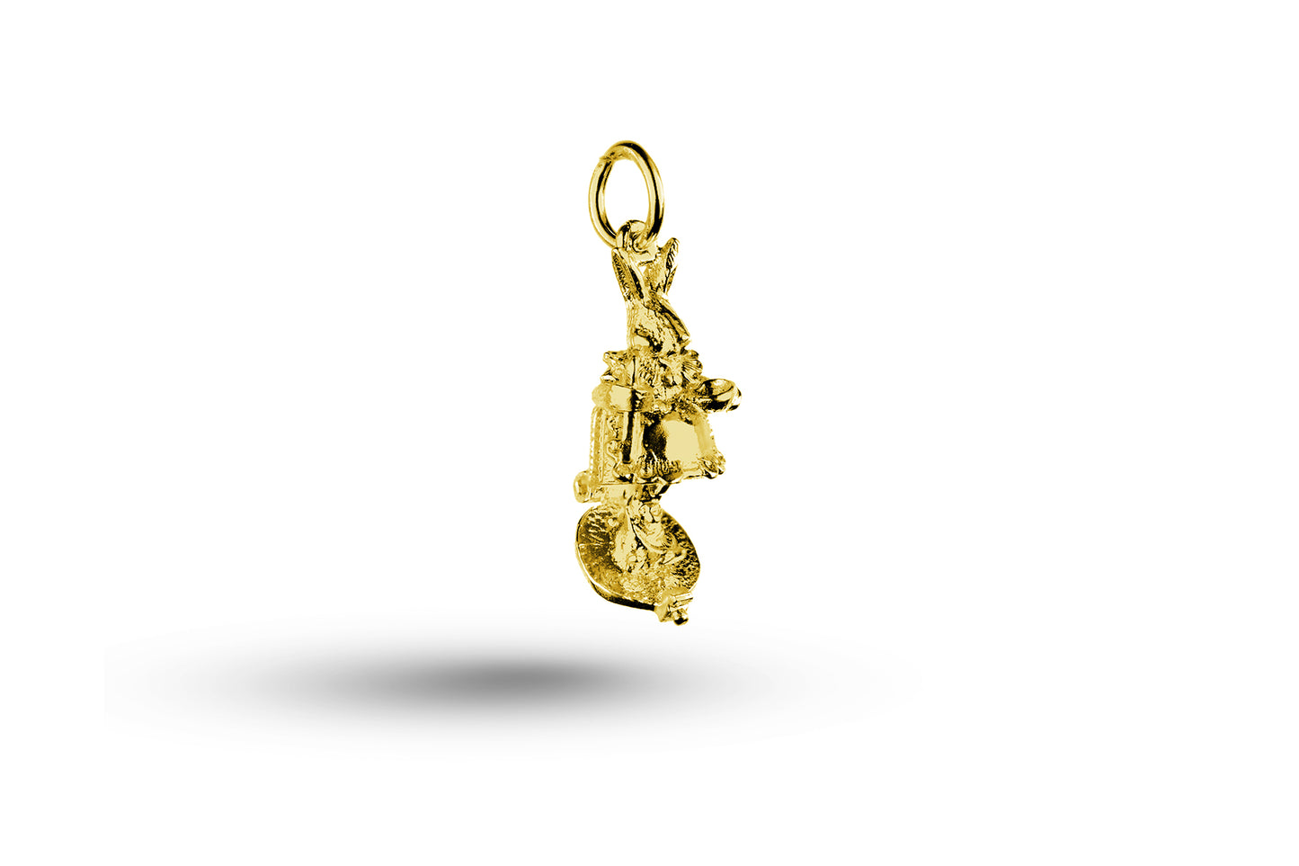 Yellow gold open Mrs Bunny charm.
