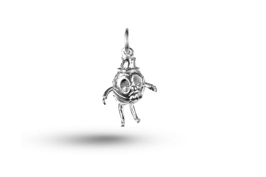 White gold Humpty Dumpty charm.