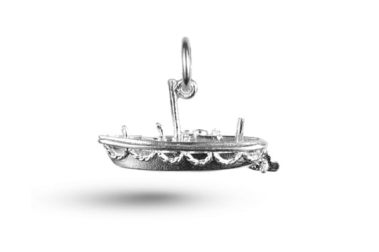 White gold Lifeboat charm.