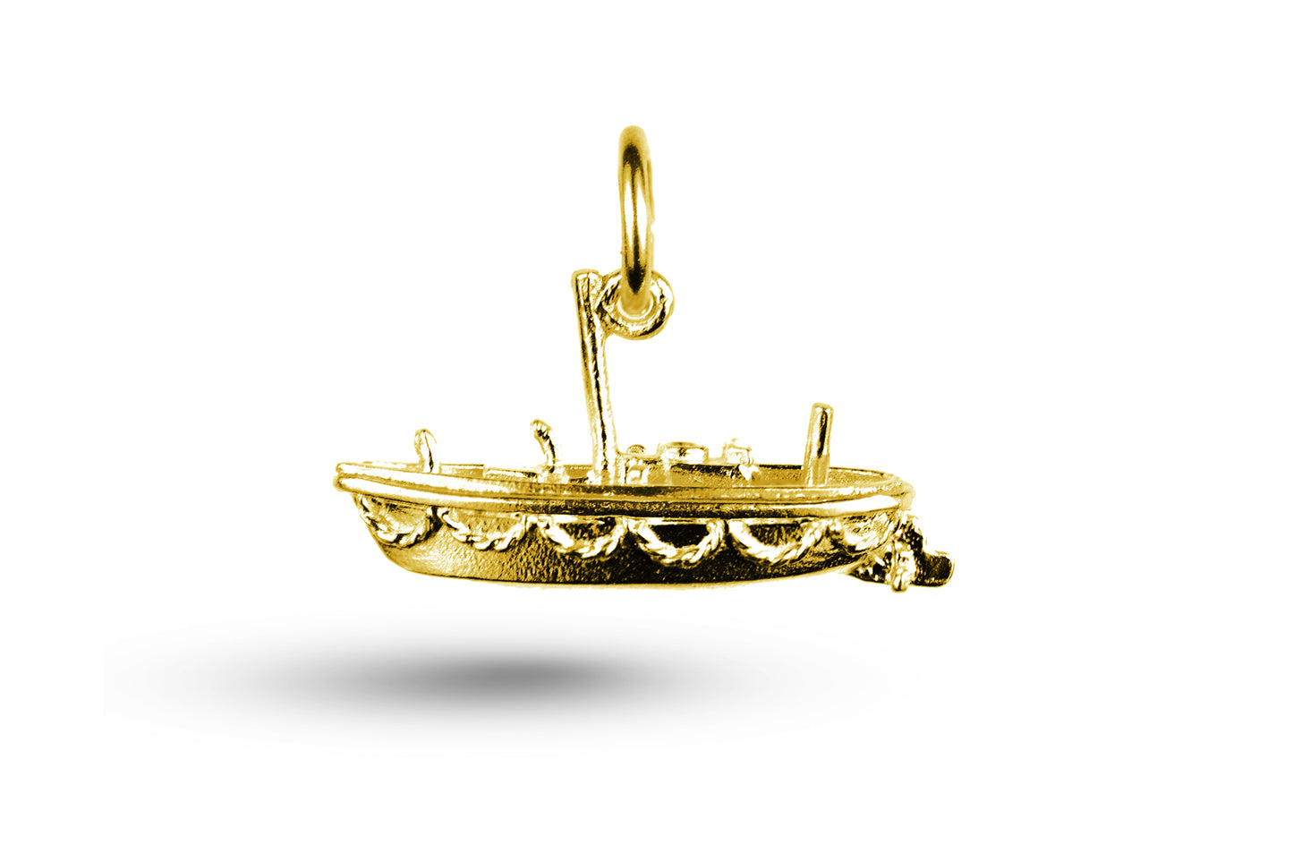 Yellow gold Lifeboat charm.