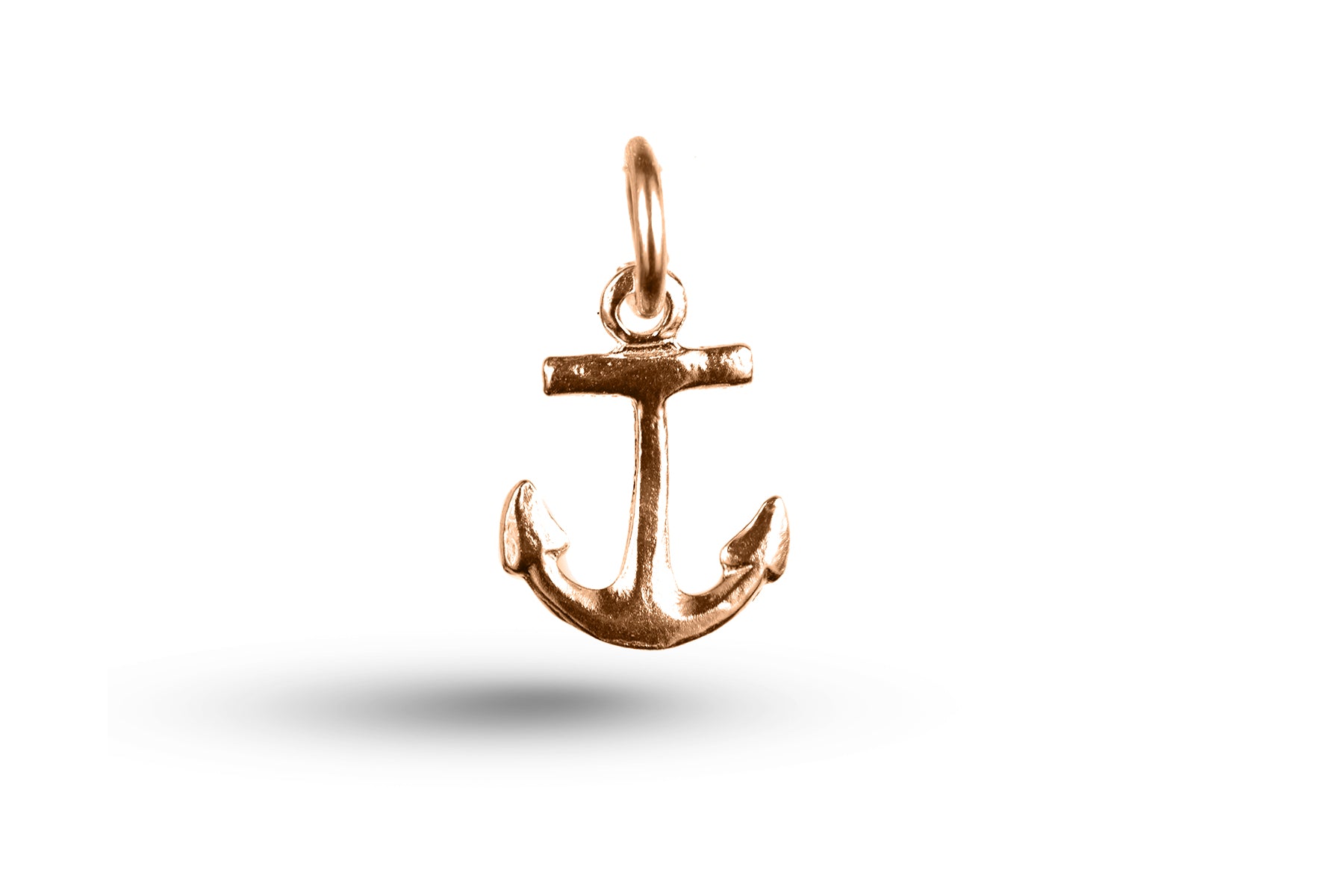 Rose gold Anchor charm.