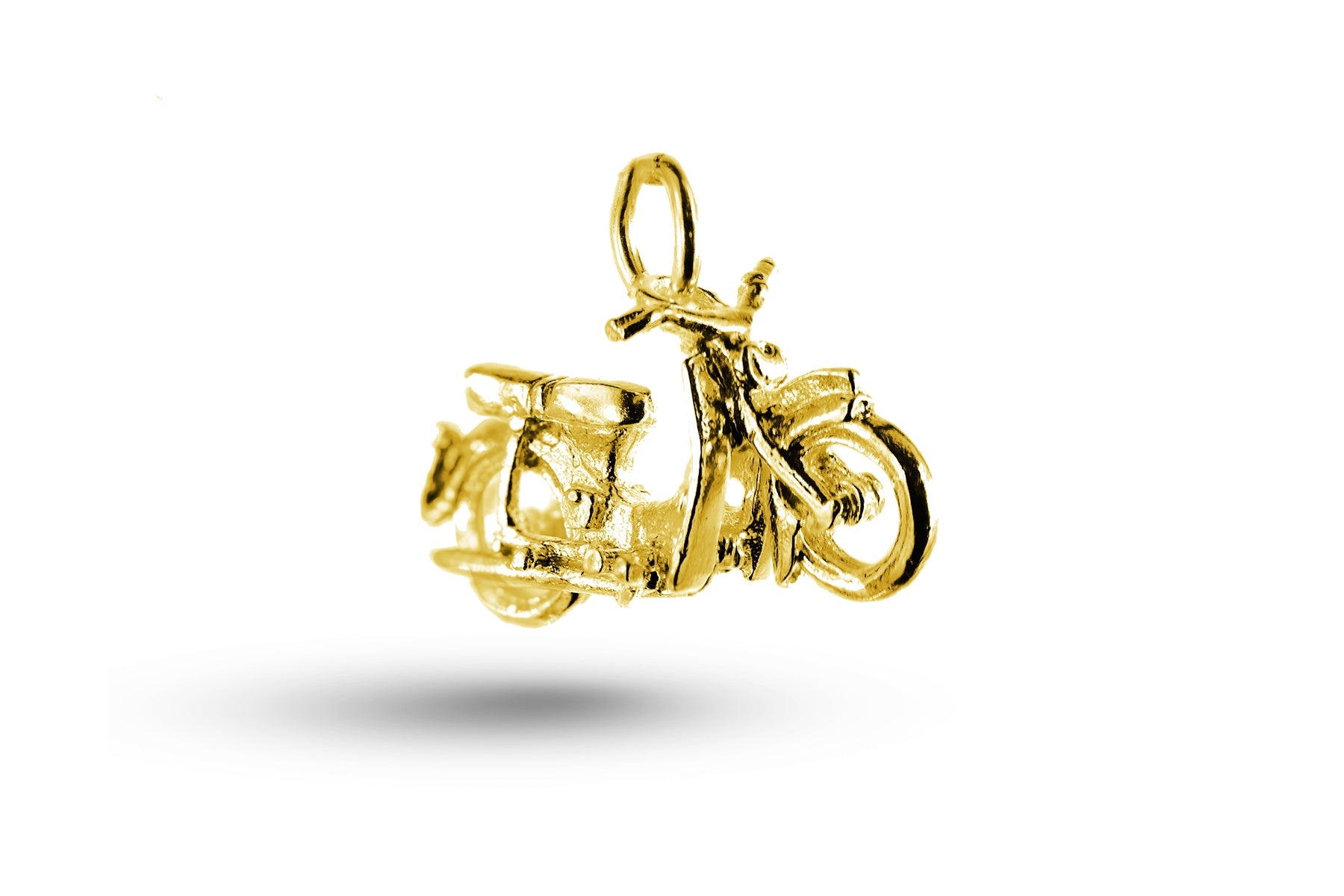 Yellow gold Moped Bike charm.