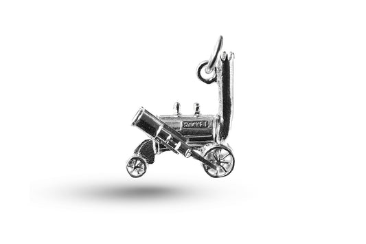 White gold Stephensons Rocket charm.