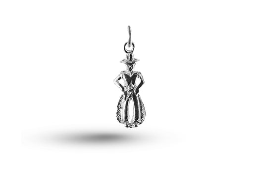 White gold Cowboy charm.