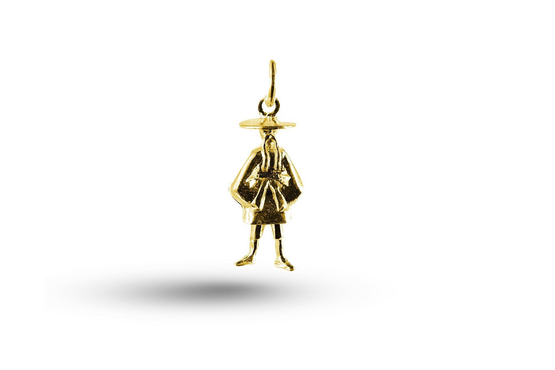 Yellow gold Chinaman charm.