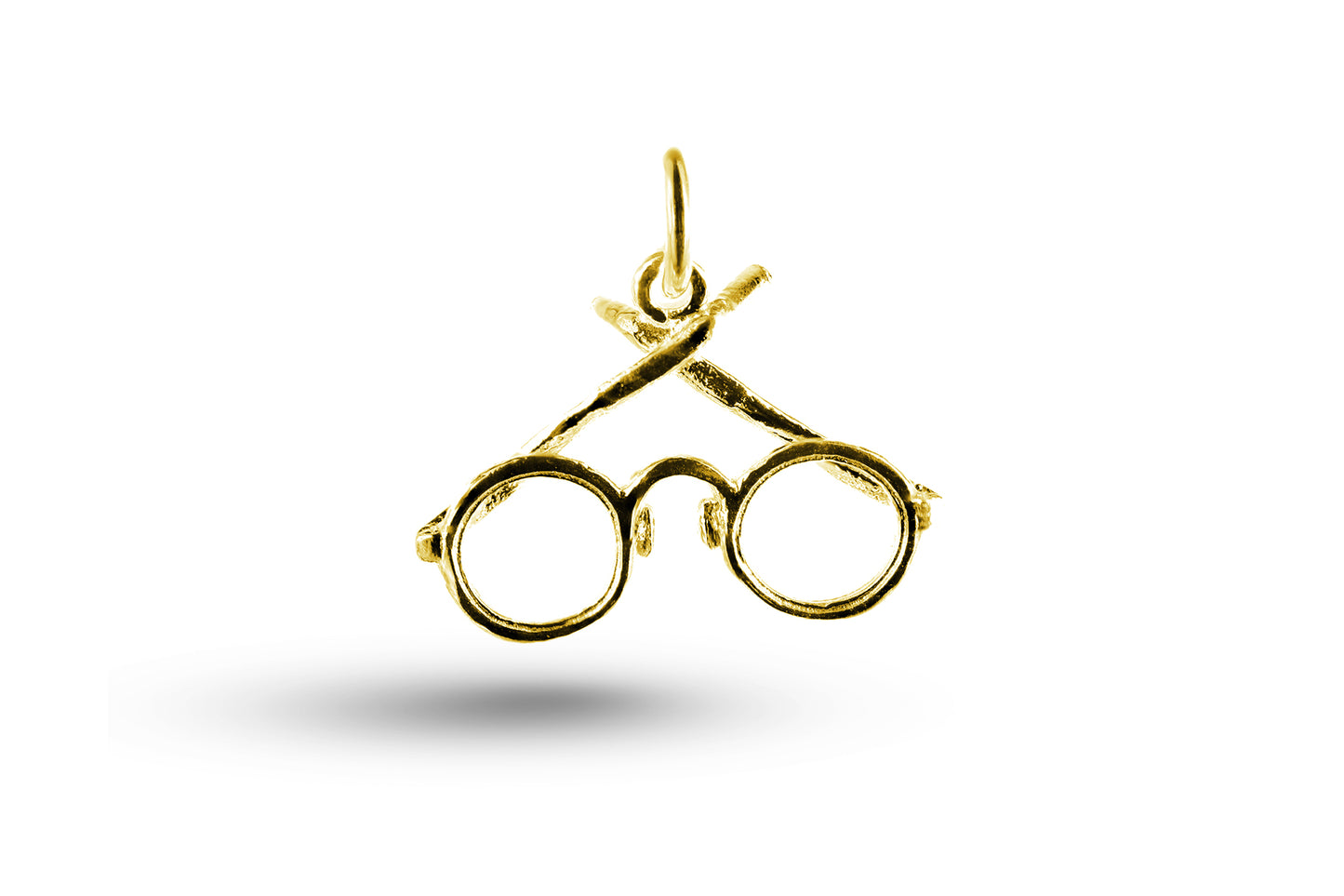 Yellow gold Pair of Glasses charm.