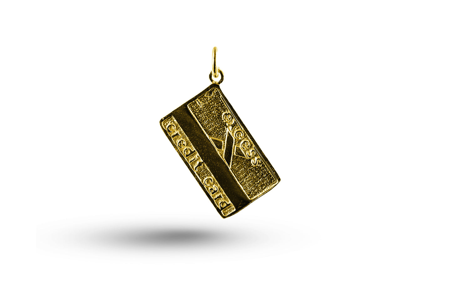 Yellow gold Credit Card charm.