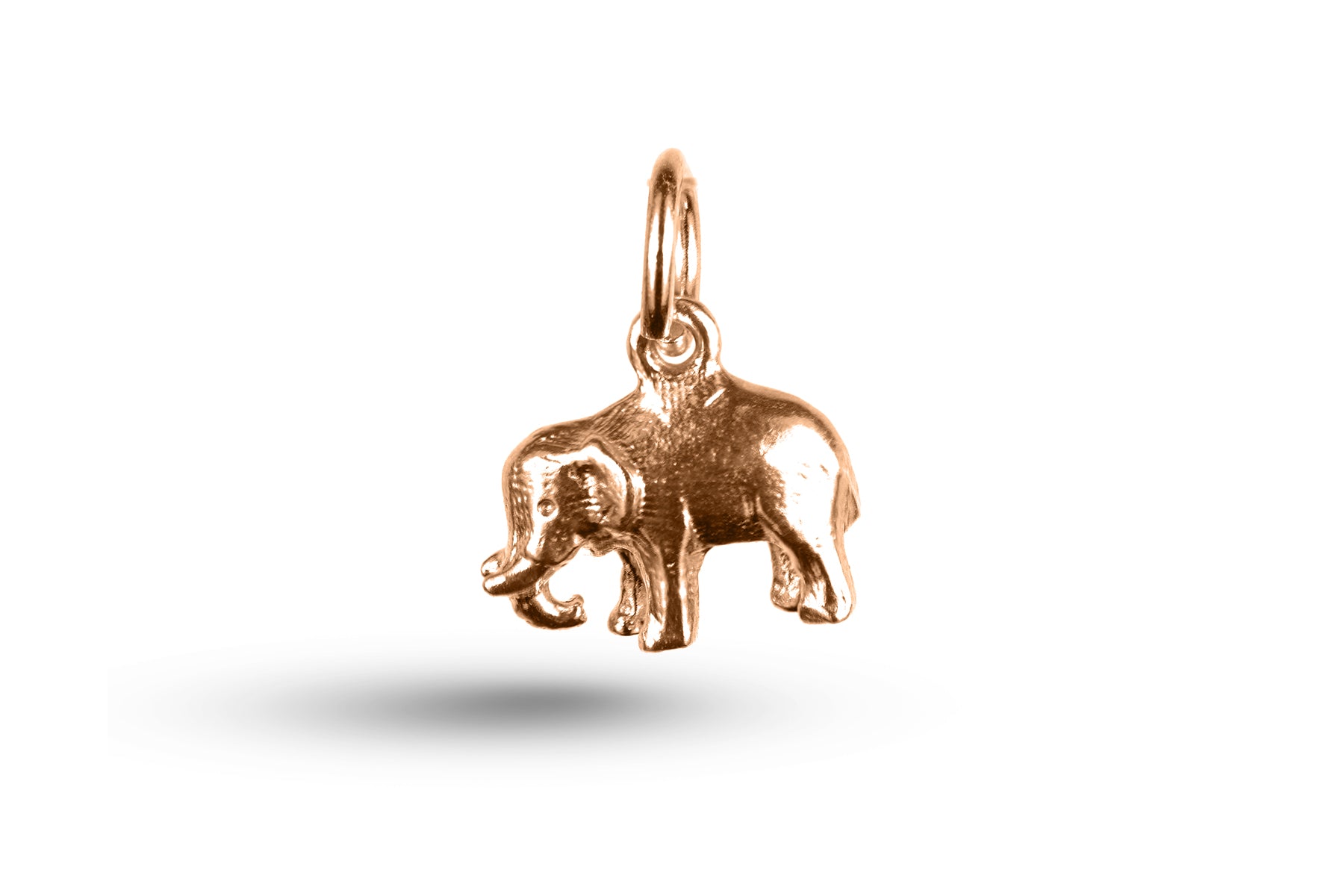 Rose gold Pygmy Elephant charm.