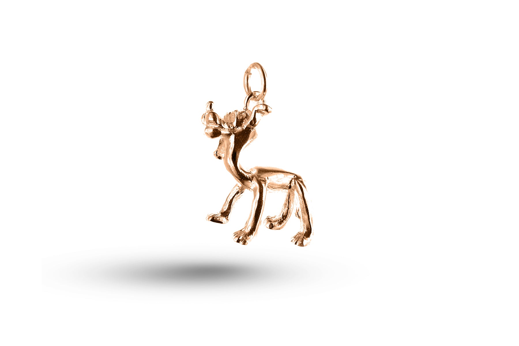 Luxury rose gold Cartoon Dog charm.
