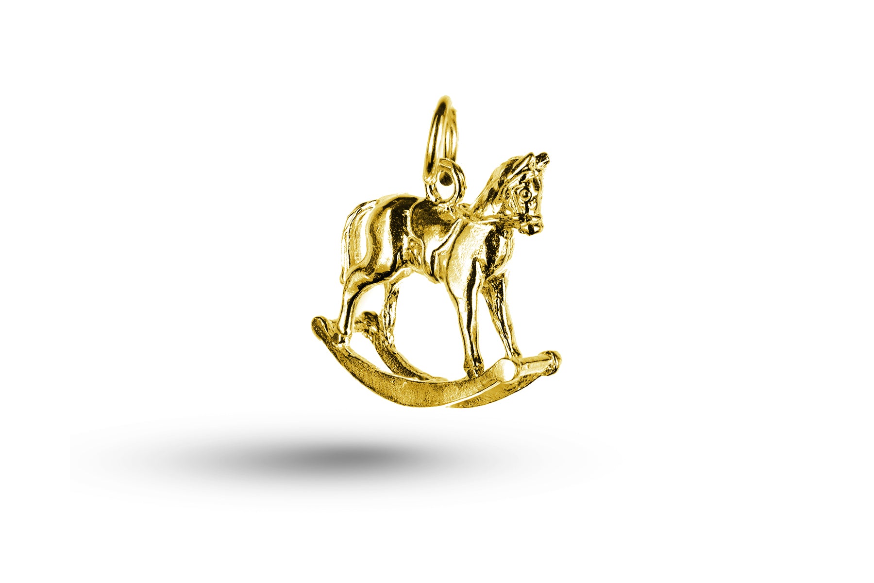 Yellow gold Rocking Horse charm.