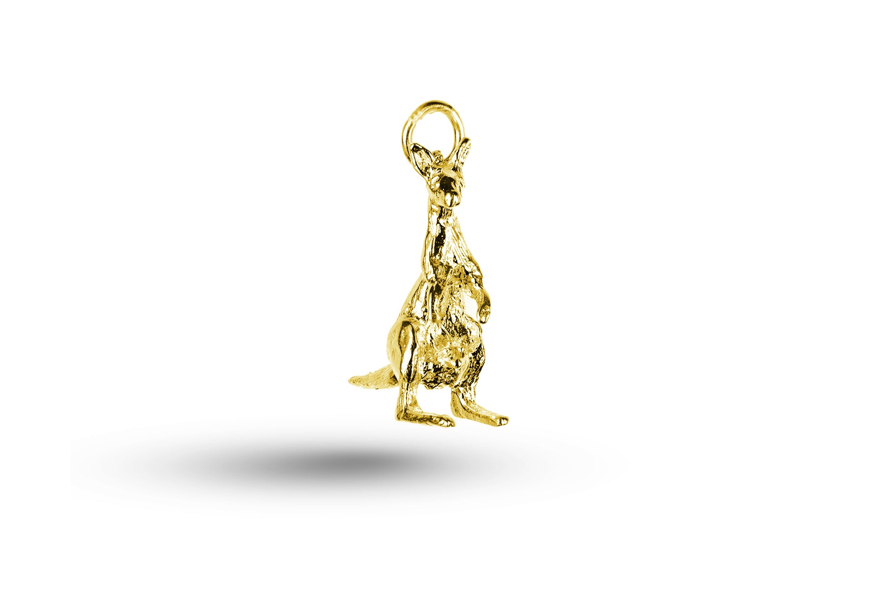 Yellow gold Kangaroo charm.