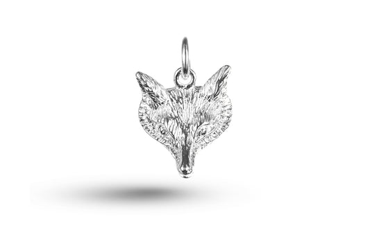 White gold Fox Head charm.