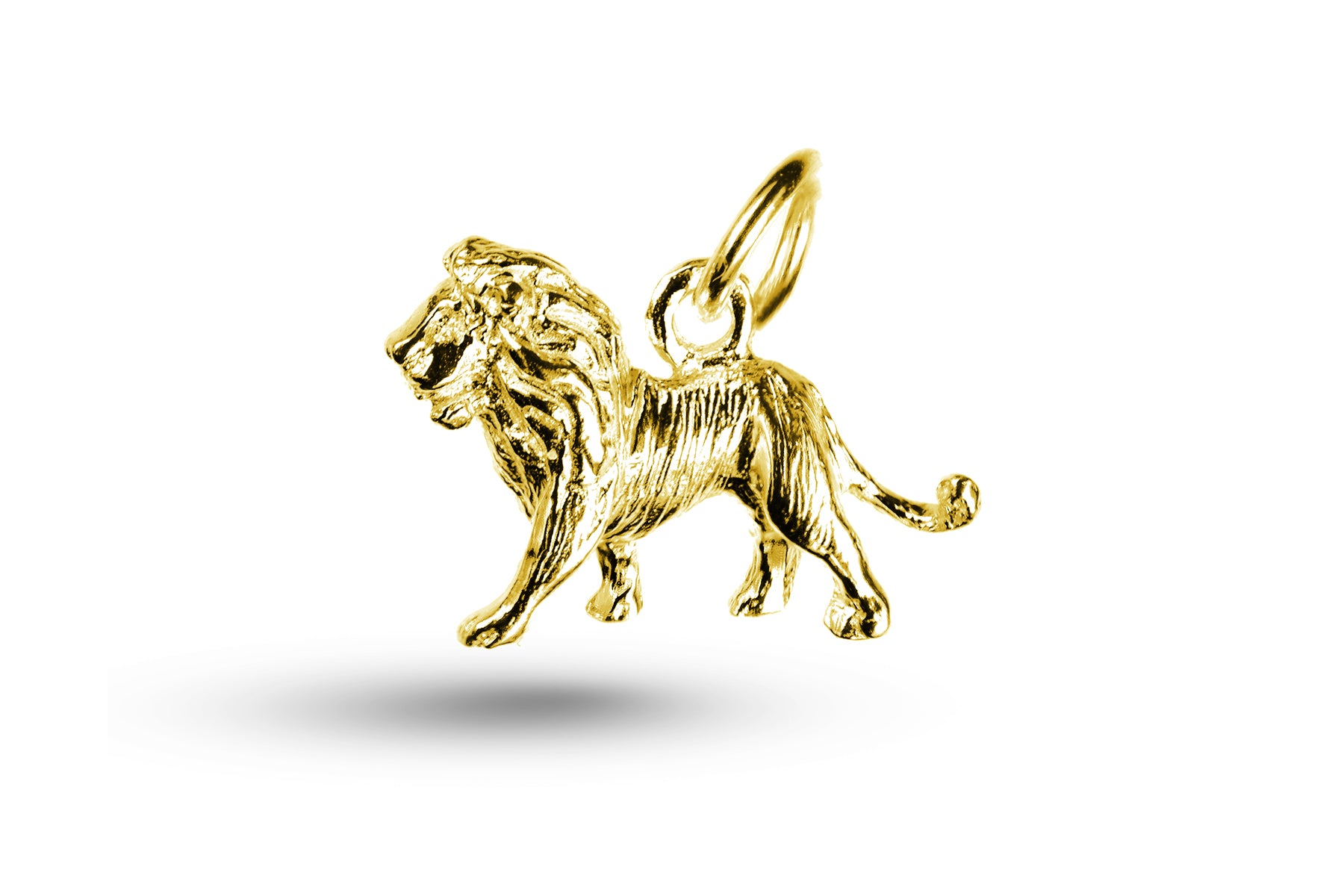 Yellow gold Lion charm.