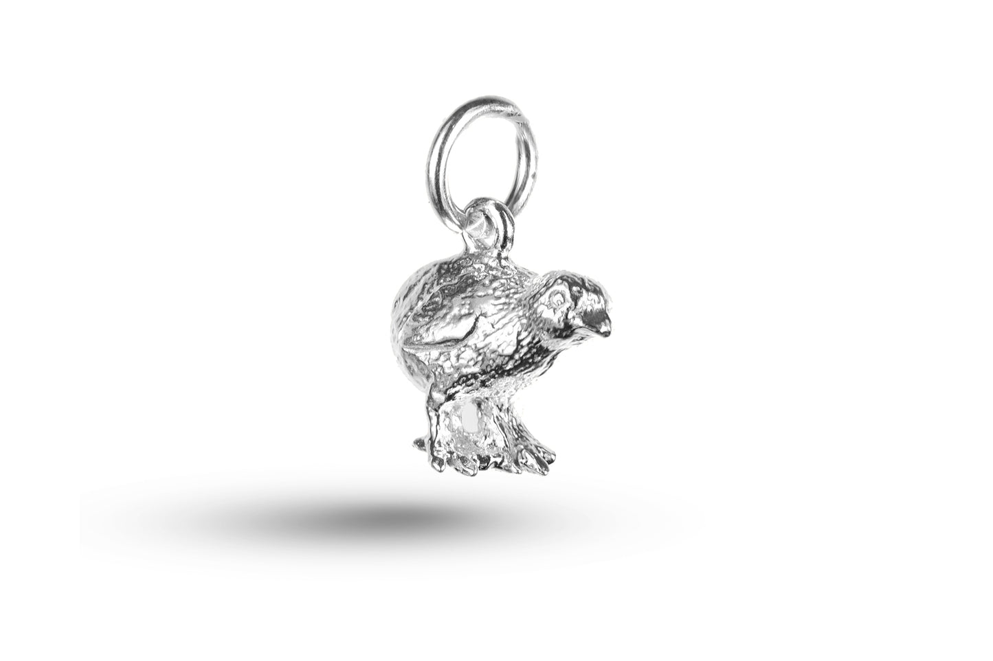 Luxury white gold Chick charm.