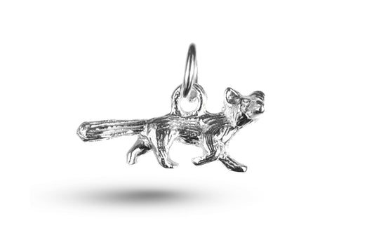 White gold Fox charm.