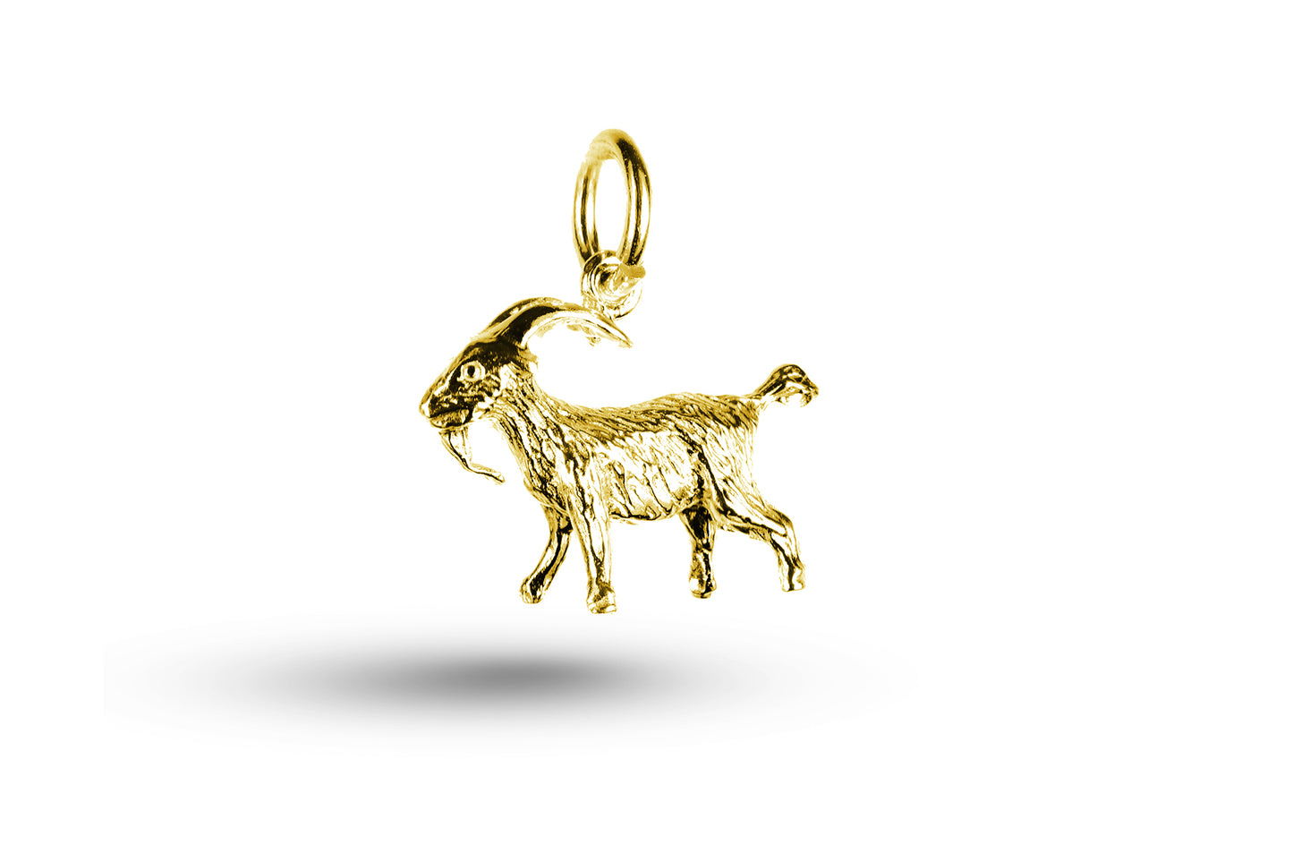Yellow gold Goat charm. 
