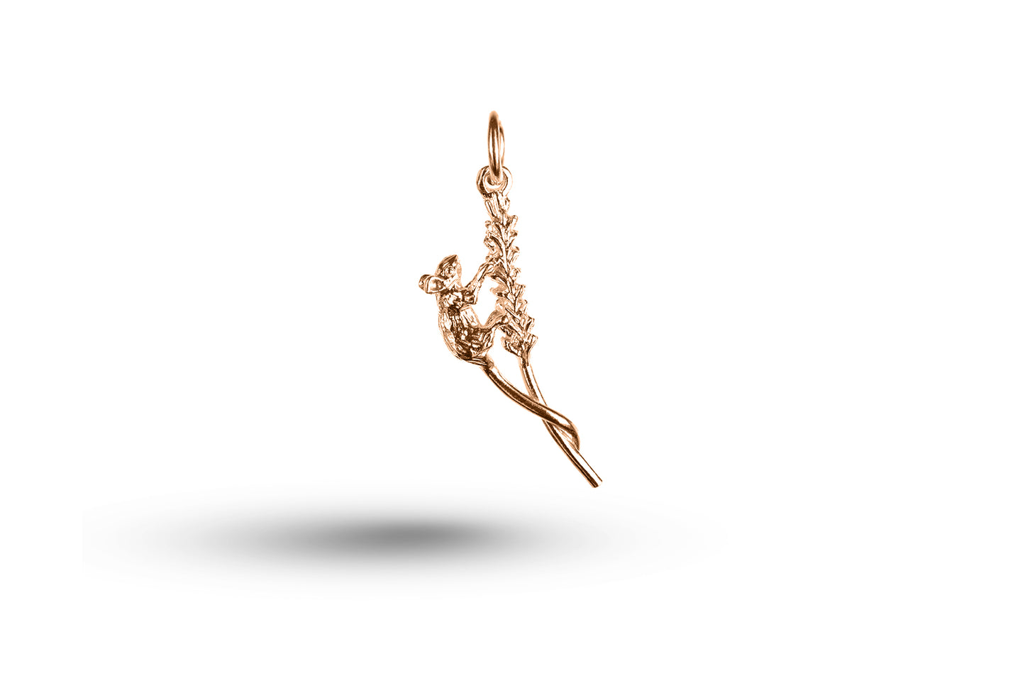 Rose gold Mouse on Corn charm.