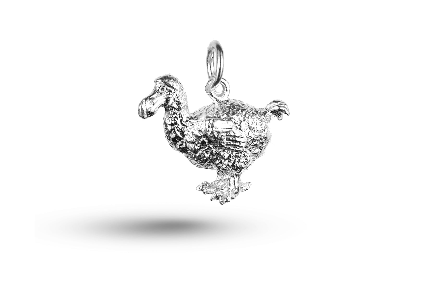 White gold Dodo charm. 