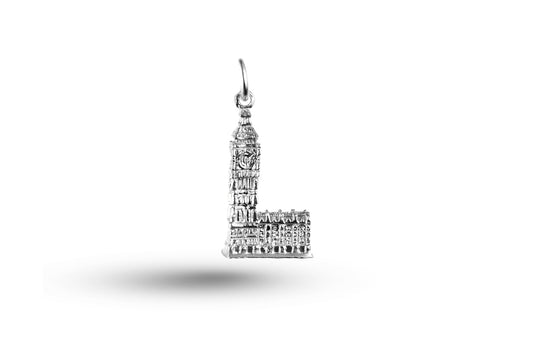 Luxury white gold Big Ben charm.