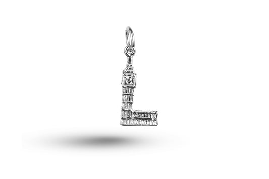 Luxury white gold Big Ben charm.