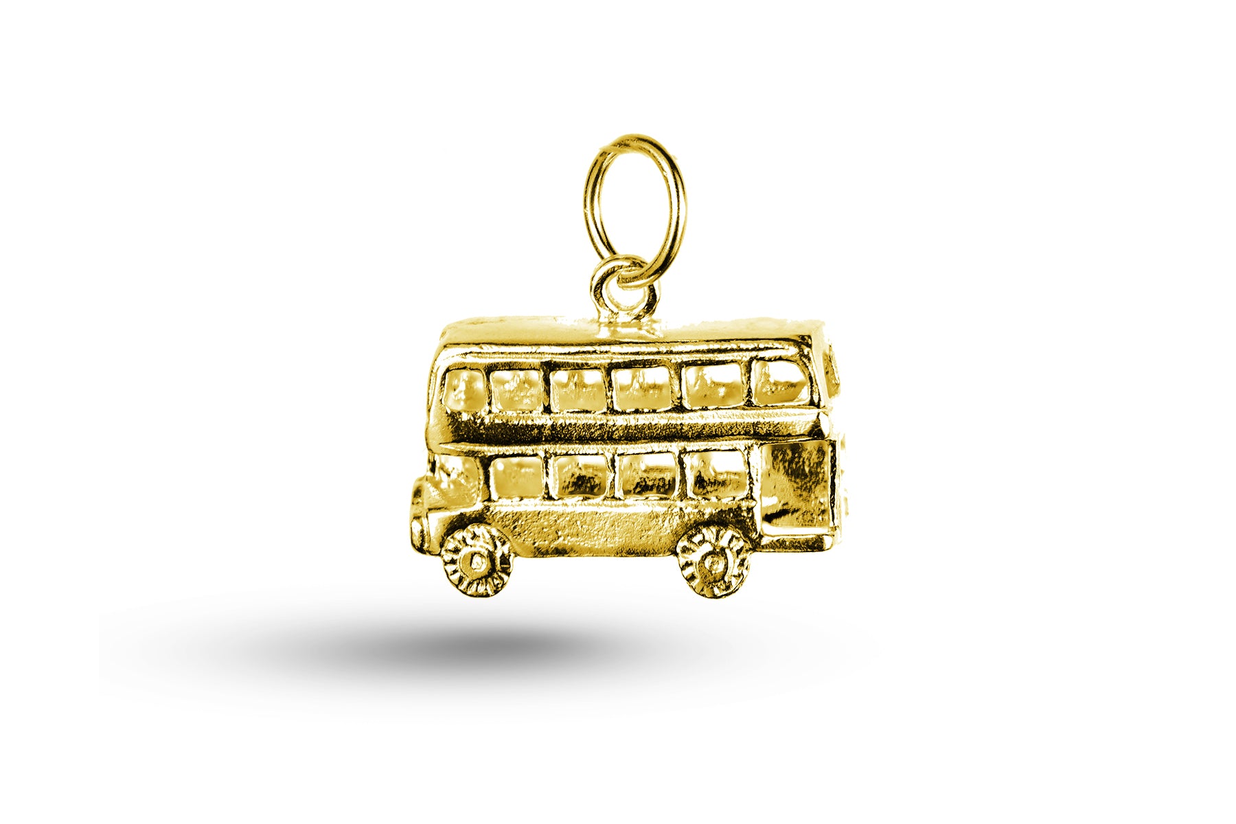 Luxury yellow gold Bus charm.