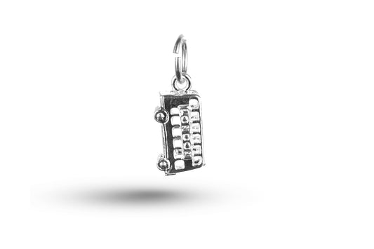 White gold London Bus charm.