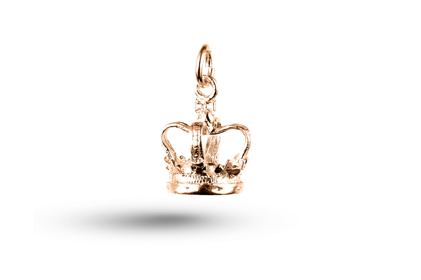 Rose gold Crown charm.