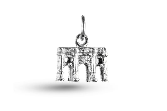 White gold Marble Arch charm.