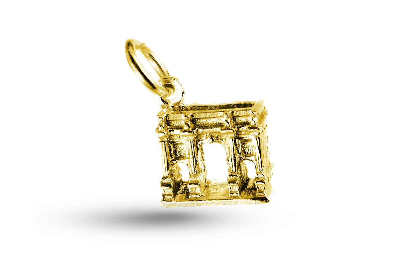 Yellow gold Marble Arch charm.