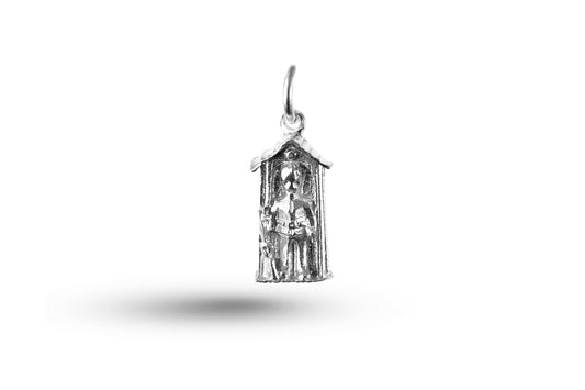 White gold Guard in Box charm.
