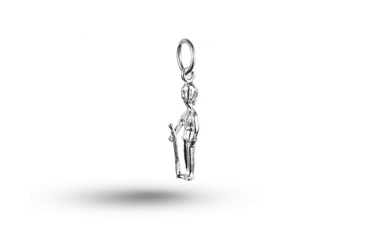 White gold Guard charm.