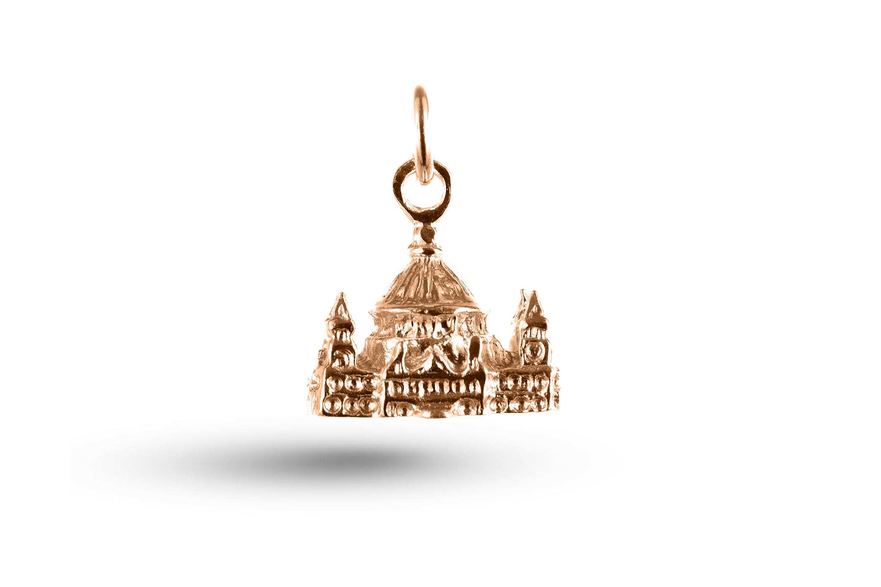 Rose gold St Pauls Cathedral charm.