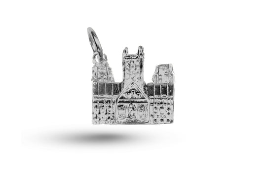 White gold Heavy Westminster Abbey charm.