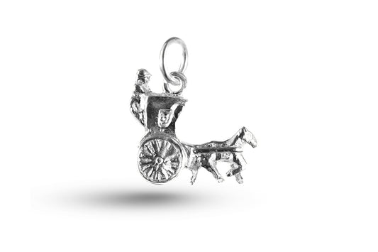 White gold Hanson Cab charm.